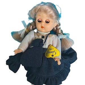 Vintage Ginny Vogue back to school cow girl doll. Original box with doll.